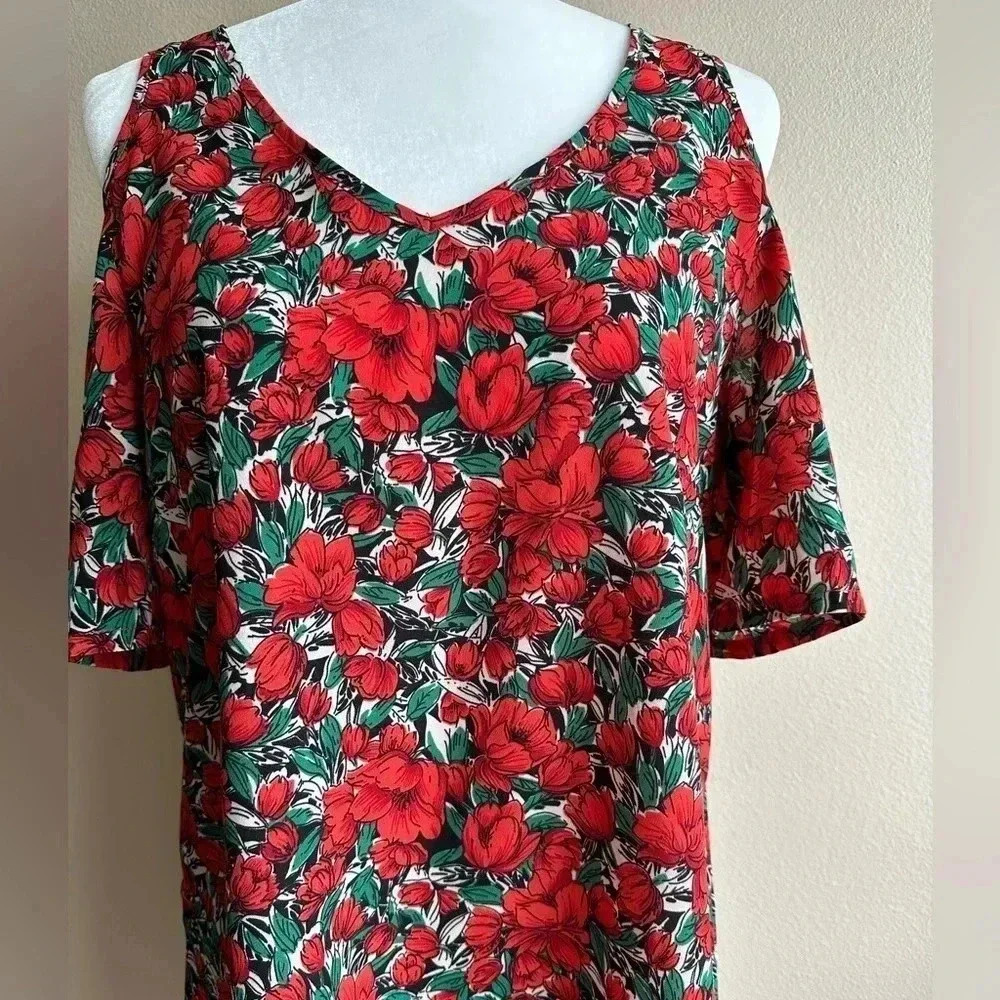 Sheilay size large floral dress - Picture 2 of 5